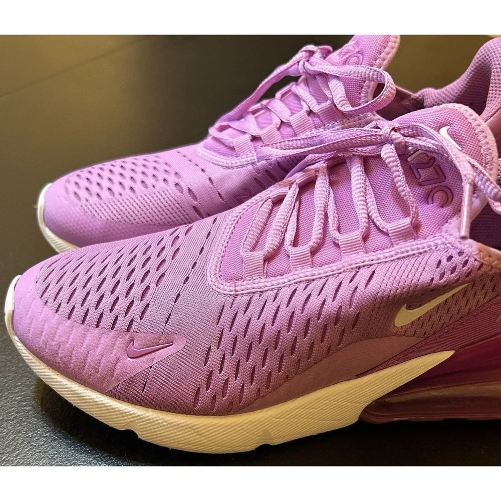 Nike Air Max 270 Womens Purple Size 7Y Slip On Style‎ Code 943345-501 Year 2023